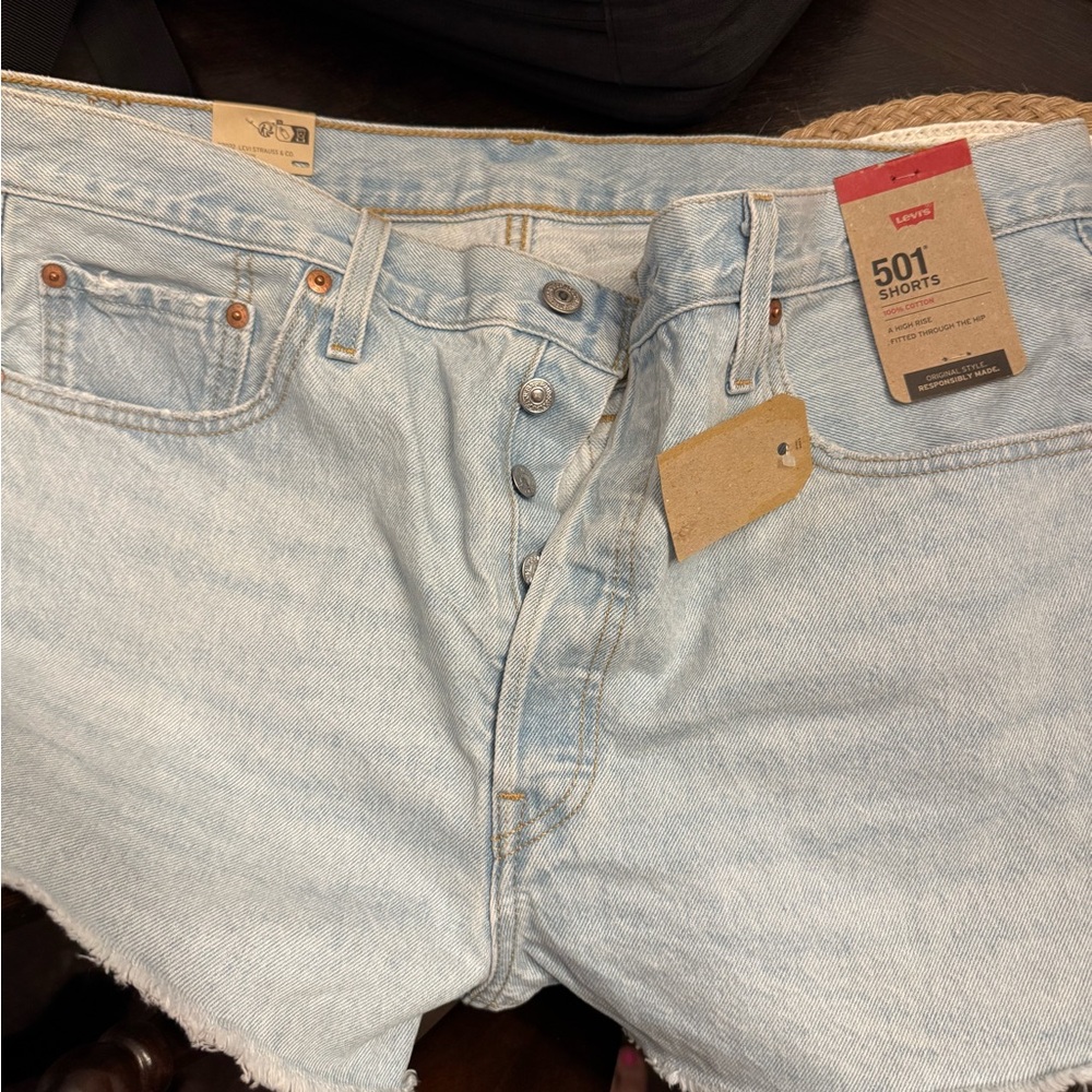 Women’s Levi's 501 Classic Light Blue Jean Shorts